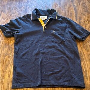 Original Penguin Men's Navy Polo with Yellow Highlights